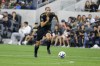 FILE - Los Angeles FC defender Giorgio Chiellini (14) drives the ball during an MLS soccer match against the Seattle Sounders Friday, July 29, 2022, in Los Angeles.Former Italian defender Giorgio Chiellini was hired as a player development coach by Major League Soccer's Los Angeles FC on Tuesday, Jan. 16, 2024 one month following his retirement as a player.(AP Photo/Ringo H.W. Chiu, File)
