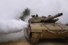 Israeli army tank moves near the Israeli-Gaza border, in southern Israel, Wednesday, Jan. 17, 2024.(AP Photo/Ohad Zwigenberg)