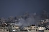 Smoke rises following Israeli bombardments in Khan Younis, southern Gaza Strip, Wednesday, Jan. 17, 2024. (AP Photo/Mohammed Dahman)