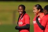 Canada's Nichelle Prince smiles during a training session ahead of the FIFA Women's World Cup in Melbourne, Australia, Monday, July 17, 2023. The Kansas City Current have acquired Canadian international Prince from the Houston Dash in exchange for forward Cece Kizer and an international slot for 2024. THE CANADIAN PRESS/Scott Barbour