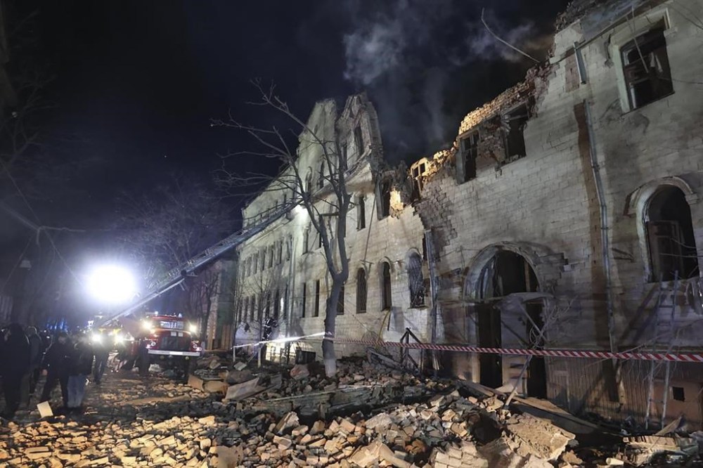 Settlement agencies are preparing for a surge in Ukrainians arriving in Canada before emergency visas for those fleeing the Russian invasion expire at the end of March. An apartment building damaged in a Russian rocket attack is seen in Kharkiv, Ukraine, in a Wednesday, Jan. 17, 2024, handout photo. THE CANADIAN PRESS/AP-HO, Kharkiv Regional Administration