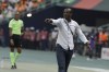 Equatorial Guinea's head coach Juan Micha gestures to the players during the African Cup of Nations Group A soccer match between Equatorial Guinea and Guinea Bissau, at the Alassane Ouattara Olympic stadium, in Abidjan, Ivory Coast, Thursday, Jan. 18, 2024. (AP Photo/Sunday Alamba)