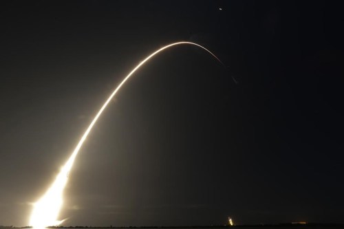 FILE - This time exposure photo shows a SpaceX Falcon 9 rocket, with a payload including two lunar rovers from Japan and the United Arab Emirates, launching from Launch Complex 40 at the Cape Canaveral Space Force Station in Cape Canaveral, Fla., on Dec. 11, 2022. But later in April 2023, the spacecraft from a Japanese company apparently crashed while attempting to land on the moon. Japan now hopes to make the world's first 