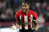 Brentford's Ivan Toney reacts, during the English Premier League soccer match between Brentford and Nottingham Forest, at the Gtech Community Stadium, in London, Saturday, Jan. 20, 2024. (Nick Potts/PA via AP)
