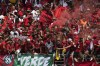 Morocco's fans celebrate after Achraf Hakimi scored the opening goal during the African Cup of Nations Group F soccer match between Morocco and DR Congo, at the Laurent Pokou stadium in San Pedro, Ivory Coast, Sunday, Jan. 21, 2024. (AP Photo/Themba Hadebe)