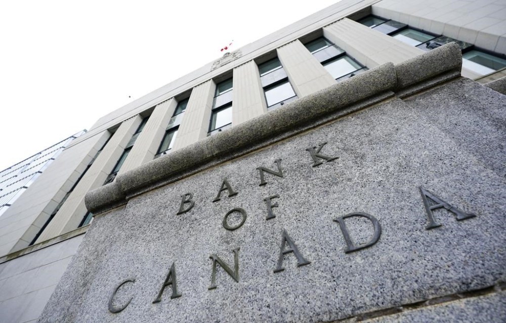 The Bank of Canada kept its key interest rate target on hold at five per cent on Wednesday. The Bank of Canada is shown in Ottawa on Tuesday, July 12, 2022. THE CANADIAN PRESS/Sean Kilpatrick