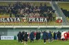 FILE - Slavia's players celebrate after their Europa League soccer match against Sheriff Tiraspolat the Bolshaya Arena stadium, in Tiraspol, in Moldova, Thursday, Nov. 30, 2023. Slavia Prague has cancelled a final warm-up game before the start of the spring part of the season against Slovan Bratislava after the Slovak champion played an friendly game against Russia’s Dynamo Moscow. Slovan played the game on Tuesday, Jan. 25, 2024 during its training camp in Qatar. (AP Photo/Aurel Obreja, file)