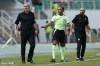 DR Congo's head coach Sebastien Desabre, left, and Morocco's head coach Walid Regragui , right, stand at the line during the African Cup of Nations Group F soccer match between Morocco and DR Congo, at the Laurent Pokou stadium in San Pedro, Ivory Coast, Sunday, Jan. 21, 2024. (AP Photo/Themba Hadebe)