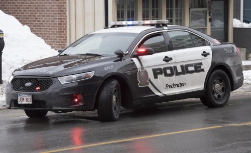 A New Brunswick synagogue in downtown Fredericton says the timing of recent vandalism is particularly painful due to it occurring on Holocaust Remembrance Day. A Fredericton Police Force vehicle in Downtown Fredericton, Friday, Feb. 5, 2021. THE CANADIAN PRESS/Stephen MacGillivray