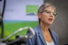 Selina Robinson, Minister of Post-Secondary Education and Future, speaks at an announcement in Vancouver, B.C., Thursday, July 20, 2023. THE CANADIAN PRESS/Ethan Cairns
