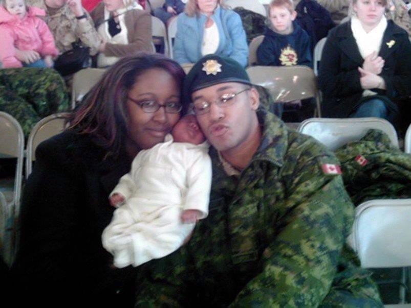 Afghanistan war veteran Lionel Desmond calmly bought a semi-automatic rifle on Jan. 3, 2017, and later that day fatally shot his mother, wife and 10-year-old daughter before killing himself in the family's rural Nova Scotia home. Shanna and Lionel Desmond hold their daughter, Aaliyah, in a photo from the Facebook page of Shanna Desmond. THE CANADIAN PRESS/HO-Facebook MANDATORY CREDIT