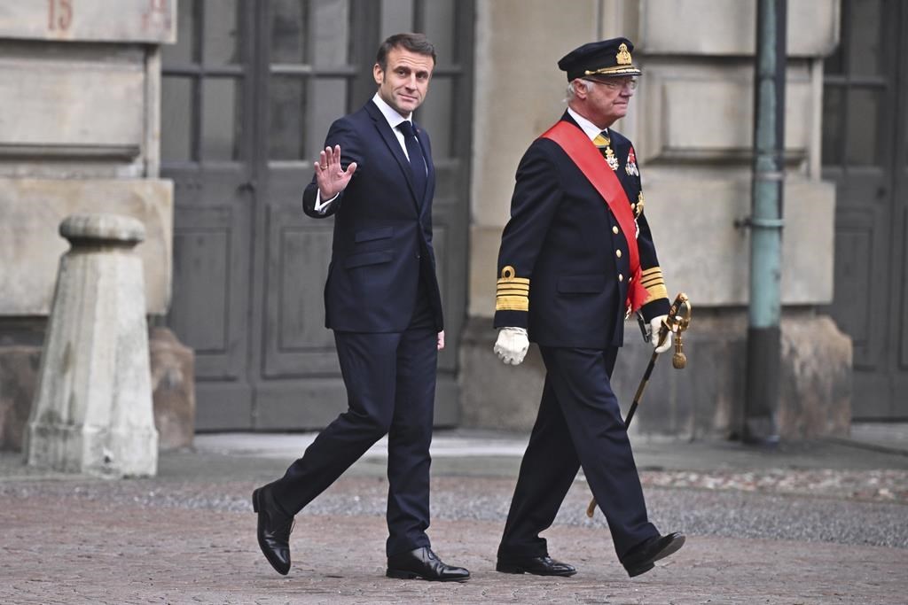 Jan 2024: France's Macron gets a ceremonial welcome in Sweden at the start of a 2-day state visit