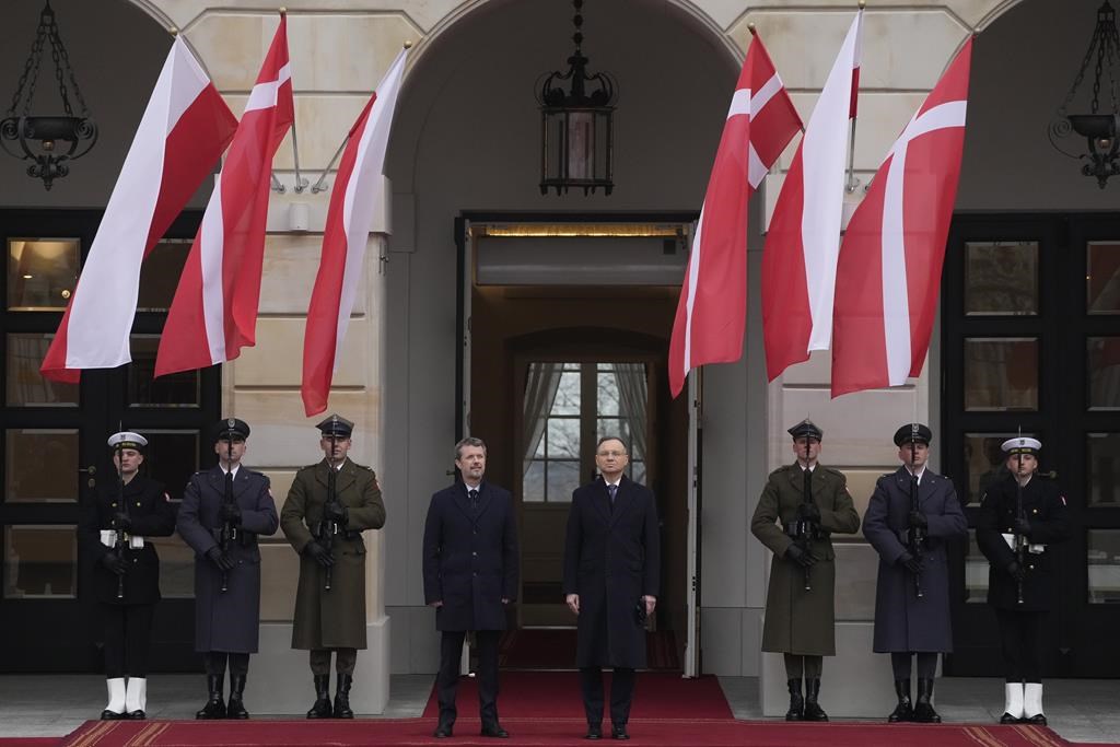 Denmark’s King Frederik X visits Poland in his first trip abroad as