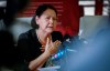 Cathy Merrick, Grand Chief of the Assembly of Manitoba Chiefs, speaks in Winnipeg, Manitoba, Friday, Feb. 10, 2023. Indigenous leaders are calling on governments to build an all-season road to some of the isolated communities in northern Manitoba. THE CANADIAN PRESS/John Woods