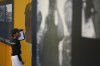Jesus Vega, 8, fills in a worksheet on the life of late Major League Baseball player Roberto Clemente, as kids from the Marlins Nike RBI youth sports program visit a traveling exhibit titled 