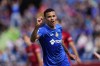 FILE - Getafe's Mason Greenwood reacts after coming on late as substitute to make his debut during a Spanish La Liga soccer match between Getafe and Osasuna at the Coliseum stadium in Getafe, Spain, Sunday, Sept. 17, 2023. The Spanish league says that it will look into a complaint filed by Getafe that Real Madrid player Jude Bellingham allegedly called Getafe forward Mason Greenwood a “rapist” during a game. The incident allegedly occurred during Madrid’s 2-0 win at Getafe on Thursday, Feb. 1, 2024. (AP Photo/Jose Breton, File)