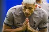 Tottenham's Richarlison celebrates after scoring his side's first goal during the English Premier League soccer match between Everton and Tottenham Hotspur, at the Goodison Park stadium, in Liverpool, England, Saturday, Feb. 3, 2024. (AP Photo/Jon Super)