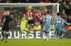 Sheffield United's Vinicius Souza, fourth from right, scores his side's opening goal during the English Premier League soccer match between Sheffield United and Aston Villa at the Bramall Lane stadium in Sheffield, England, Saturday, Feb. 3, 2024. (AP Photo/Dave Thompson)