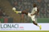 South Africa's Evidence Makgopa jumps for the ball during the African Cup of Nations quarter final soccer match between Cape Verde and South Africa, at the Charles Konan Banny stadium in Yamoussoukro, Ivory Coast, Saturday, Feb. 3, 2024. (AP Photo/Themba Hadebe)