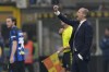 Juventus' head coach Massimiliano Allegri calls out to his players during a Serie A soccer match between Inter Milan and Juventus, in Milan, Italy, Sunday, Feb. 4, 2024. (AP Photo/Antonio Calanni)