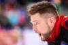 Ontario skip Mike McEwen yells to his sweepers during his match against Brendan Bottcher’s Wild Card 1 team at the 2023 Tim Hortons Brier at Budweiser Gardens in London, Ont., Sunday, March 5, 2023.&nbsp;McEwen is a veteran of Canadian men's curling championships, but he'll skip Saskatchewan for the first time at the Brier. THE CANADIAN PRESS/Geoff Robins