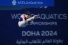 Andrea Spendolini Sirieix of Great Britain competes during the women's 10 m platform diving semifinals at the World Aquatics Championships in Doha, Qatar, Monday, Feb. 5, 2024. (AP Photo/Hassan Ammar)