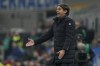 Inter Milan's head coach Simone Inzaghi calls out to his players during a Serie A soccer match between Inter Milan and Juventus, in Milan, Italy, Sunday, Feb. 4, 2024. (AP Photo/Antonio Calanni)