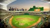 FILE - This rendering provided by the Oakland Athletics on May 26, 2023, shows a view of their proposed new ballpark at the Tropicana site in Las Vegas. A teachers' union political group has filed a second legal effort to block Nevada from spending up to $380 million in taxpayer funds to build a $1.5 billion baseball stadium on the Las Vegas Strip for the relocated Oakland Athletics. (Oakland Athletics via AP, File)