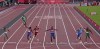 FILE - Lamont Marcell Jacobs, of Italy, second right, crosses the line to win the gold medal in the final of the men's 100-meters at the 2020 Summer Olympics, Sunday, Aug. 1, 2021, in Tokyo, Japan. At center is Fred Kerley, of the United States, who took the silver, and at right is Andre de Grasse, of Canada, bronze. Jacobs, the unheralded Italian sprinter who succeeded Usain Bolt as the 100-meter champion at the Tokyo Olympics, still feels like he has something to prove as he prepares to defend gold at the upcoming Paris Games. (AP Photo/Charlie Riedel, File)