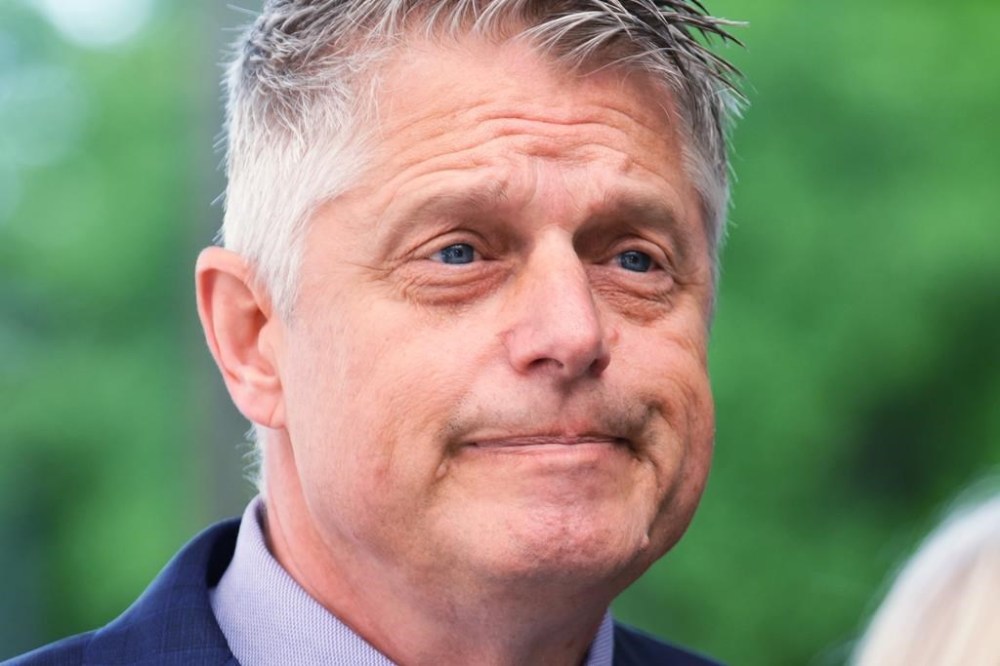 Haydn Edmundson arrives to court in Ottawa Monday, Aug. 14, 2023. The woman who accuses former vice admiral Haydn Edmundson of raping her in 1991 is in her third day of emotional testimony at his trial in an Ottawa courtroom.THE CANADIAN PRESS/Sean Kilpatrick