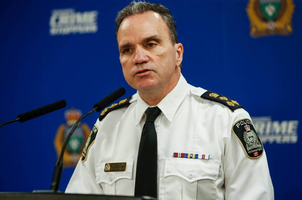 Winnipeg police chief Danny Smyth (John Woods / Winnipeg Free Press)