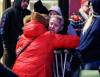 JOHN WOODS / WINNIPEG FREE PRESS
                                Cynthia Roulette, grandmother of Crystal Saunders, is comforted as people gather at a community fire for Crystal Saunders and family at Ma Ma Wi Chi Itata Centre.