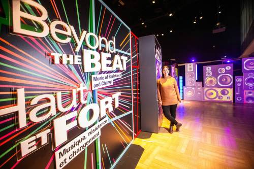 MIKAELA MACKENZIE / WINNIPEG FREE PRESS
                                Lead curator Julia Peristerakis says Beyond the Beat: Music of Resistance and Change at the Canadian Museum for Human Rights explores the role of music in social transformation and political change.