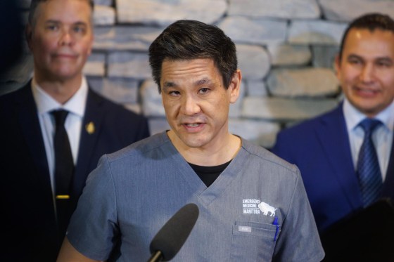 Adding in-patient beds is a “vital step” toward reducing ER wait times, St. B emergency department medical director Dr. Paul Ratana told reporters. (Mike Deal / Winnipeg Free Press)