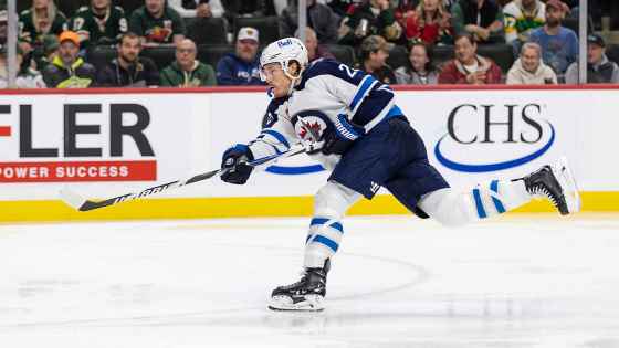 Winnipeg Jets centre Mason Appleton is due for a goal. (Bailey Hillesheim / The Associated Press)