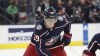 FILE - Columbus Blue Jackets' Patrik Laine plays against the Philadelphia Flyers during an NHL hockey game, Thursday, Oct. 12, 2023, in Columbus, Ohio. Laine is entering the NHL/NHLPA player assistance program, the league and union announced Sunday, Jan. 28, 2024. (AP Photo/Jay LaPrete, File)