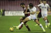Salernitana's Antonio Candreva, left, is challenged by Empoli's Youssef Maleh during the Serie A soccer match between Salernitana and Empoli, at the Arechi stadium in Salerno, Italy, Friday, Feb. 9, 2024. (Alessandro Garofalo/LaPresse via AP)