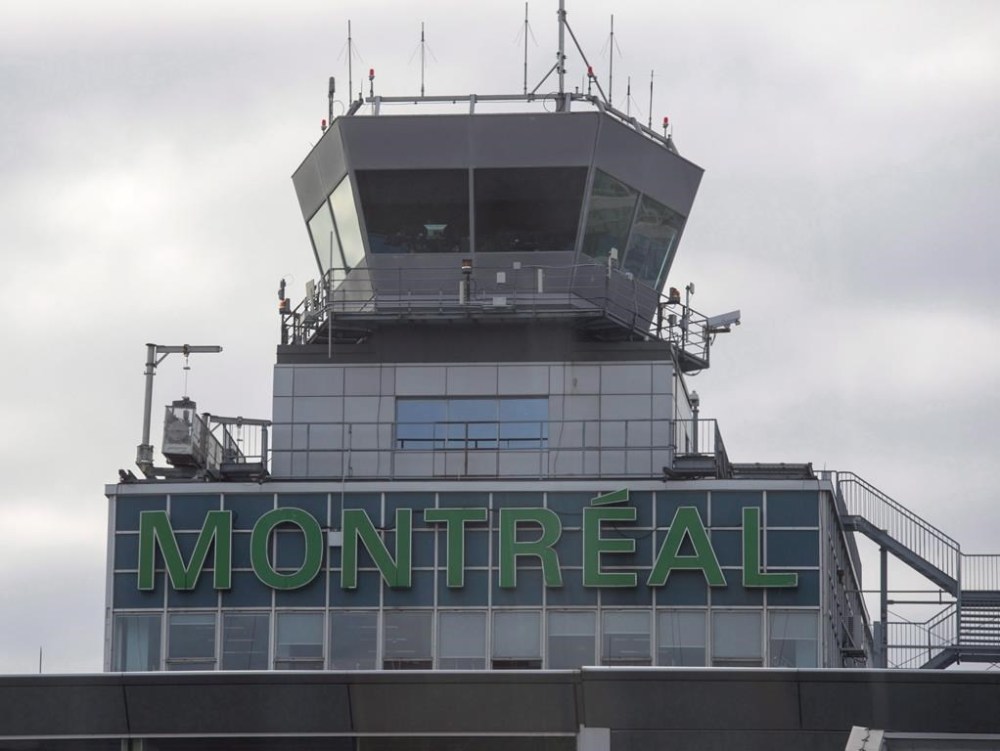 The control tower at Trudeau airport is seen, Tuesday, December 8, 2015 in Montreal. A Delta flight coming from New York had to make an emergency landing at Montreal's Trudeau airport on Friday afternoon. THE CANADIAN PRESS/Ryan Remiorz