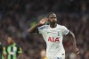Tottenham's Pape Matar Sarr celebrates scoring his side's first goal during the English Premier League soccer match between Tottenham Hotspur and Brighton & Hove Albion at the Tottenham Hotspur Stadium in London, Saturday, Feb. 10, 2024. (AP Photo/Ian Walton)