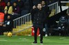 Barcelona's head coach Xavi Hernandez gestures from the sideline during the Spanish La Liga soccer match between Barcelona and Granada at the Olimpic Lluis Companys stadium in Barcelona, Spain, Sunday, Feb. 11, 2024. (AP Photo/Joan Monfort)