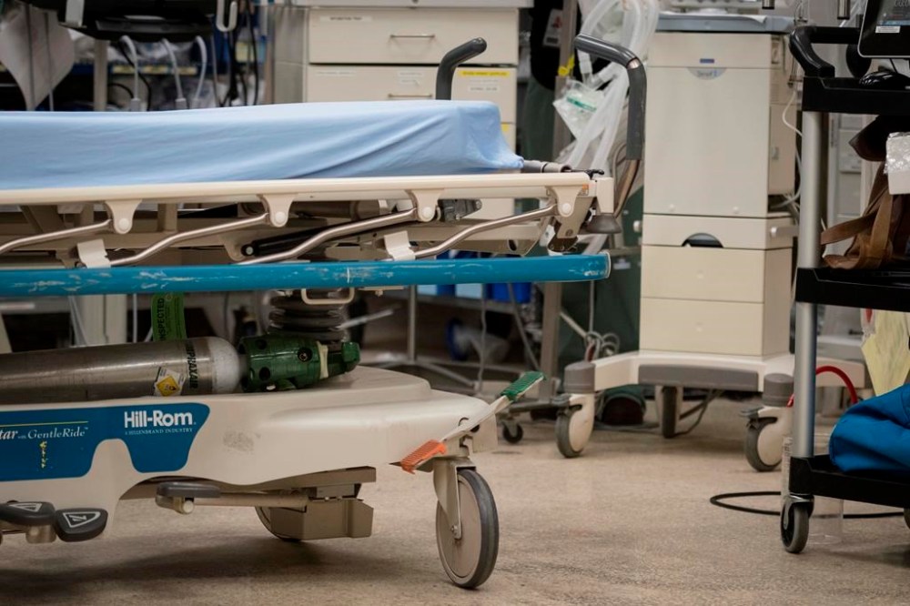 Medical equipment is photographed during simulation training at St. Michael's Hospital in Toronto on Tuesday, Aug. 13, 2019. Fewer than half of Canadians feel medical assistance in dying should be available to people whose sole underlying condition is mental illness, the results of a new survey showed Wednesday. THE CANADIAN PRESS/ Tijana Martin