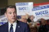 Former U.S. Rep. Tom Suozzi speaks during a campaign canvass kick off event, Sunday, Feb. 11, 2024, in Plainview N.Y. The race to replace disgraced former Rep. George Santos pits Democrat congressional candidate Suozzi against Republican Mazi Pilip in New York's 3rd district. (AP Photo/Mary Altaffer)