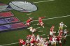 Kansas City Chiefs kicker Harrison Butker (7) kicks a field goal against the San Francisco 49ers during the second half of the NFL Super Bowl 58 football game Sunday, Feb. 11, 2024, in Las Vegas. (AP Photo/David J. Phillip)