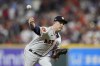 FILE - Houston Astros relief pitcher Phil Maton throws during the first inning of Game 7 of the baseball AL Championship Series against the Texas Rangers Monday, Oct. 23, 2023, in Houston. Reliever Phil Maton and the Tampa Bay Rays finalized a $6.5 million, one-year contract on Wednesday, Feb. 14, 2024, a deal that includes a 2025 club option and could be worth $14 million over two years. (AP Photo/Godofredo A. Vásquez, File)