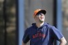 Houston Astros pitcher Ryan Pressly looks up during a spring training baseball workout Wednesday, Feb. 14, 2024, in West Palm Beach, Fla. (AP Photo/Jeff Roberson)