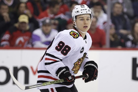 Chicago Blackhawks centre Connor Bedard has two goals and six points in four games since returning from a broken jaw. (Adam Hunger / The Associated Press files)