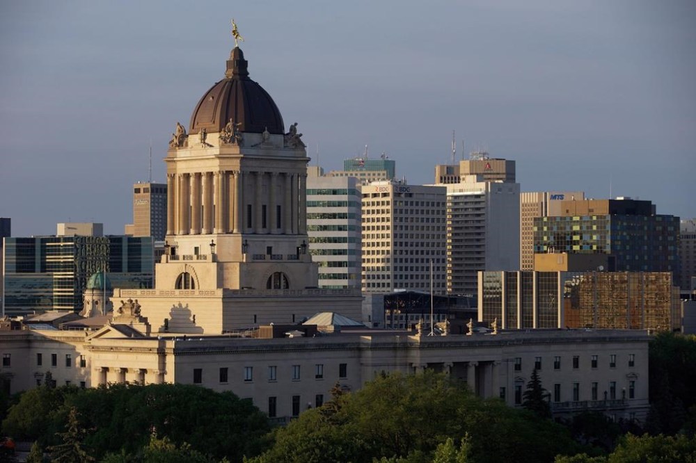 The Manitoba legislature in Winnipeg, Saturday, August 30, 2014. Severance payments to political staff following last year's Manitoba election have reached about $1.7 million, government figures show -- and that does not include an undisclosed payout to the former chief executive officer of Manitoba Hydro, who was let go by the Crown corporation's board earlier this month. THE CANADIAN PRESS/John Woods