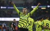 Arsenal's Kai Havertz celebrates scoring his side's fifth goal of the game , during the English Premier League soccer match between Burnley and Arsenal, at Turf Moor, in Burnley, England, Saturday, Feb. 17, 2024. (Peter Byrne/PA via AP)