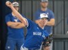 Toronto Blue Jays pitcher Chad Green pitches during Spring Training action in Dunedin, Fla. on Friday, February 16, 2024. THE CANADIAN PRESS/Frank Gunn