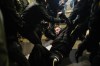 Israeli police detain a person after a march demanding the immediate release of the Israeli hostages held in the Gaza Strip by the Hamas militant group, in Jerusalem, Monday, Feb. 19, 2024. (AP Photo/Leo Correa)